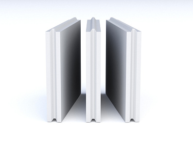 Пазогребневые гипсовые плиты 667х500х80 влагостойкие полнотелые