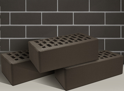 Кирпич облицовочный какао полуторный гладкий Терекс