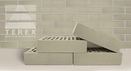 Кирпич облицовочный дюна одинарный Шагрень Терекс