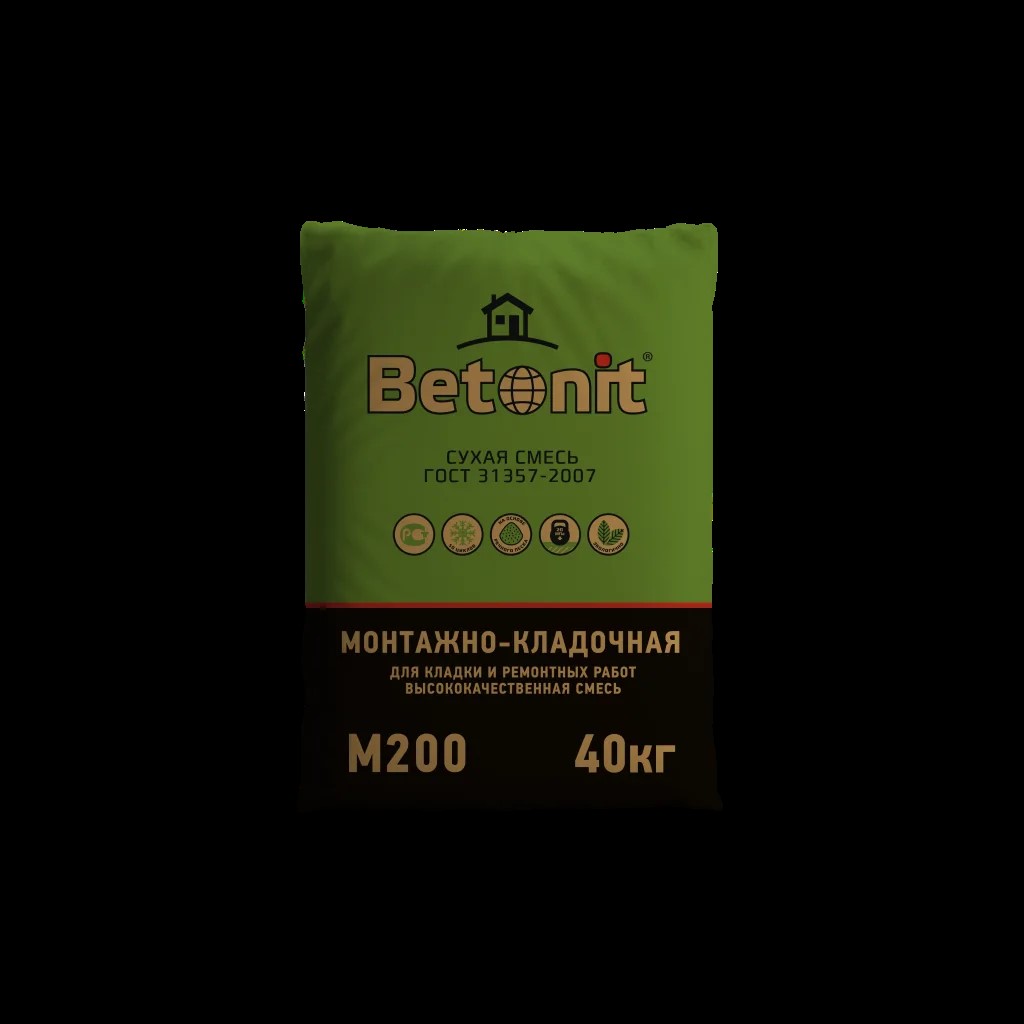 Монтажно-кладочная М200 Betonit 40кг