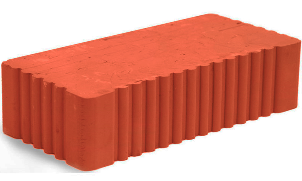 Кирпич строительный полнотелый одинарный М-150 рифленый Мстера