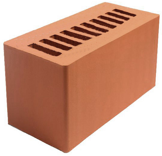 Кирпич строительный щелевой двойной М-150 гладкий Тула №1