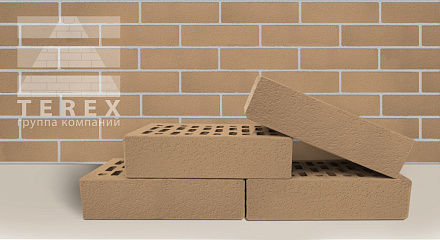 Кирпич облицовочный солома одинарный Терра Терекс