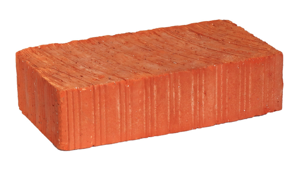 Кирпич строительный полнотелый одинарный М-150 рифленый Ломинцево