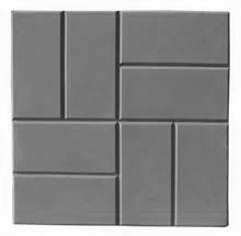 Тротуарная плитка 8 кирпичей 300х300х30 серый