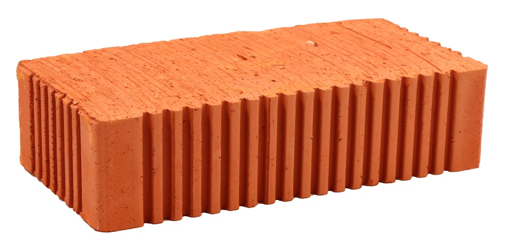 Кирпич строительный полнотелый одинарный М-150 рифленый Михневская керамика