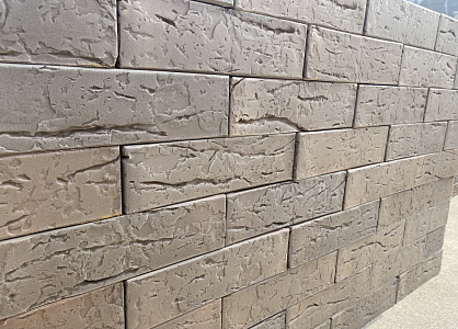 Кирпич облицовочный Графит Флэш одинарный Бук М-200 ВКЗ