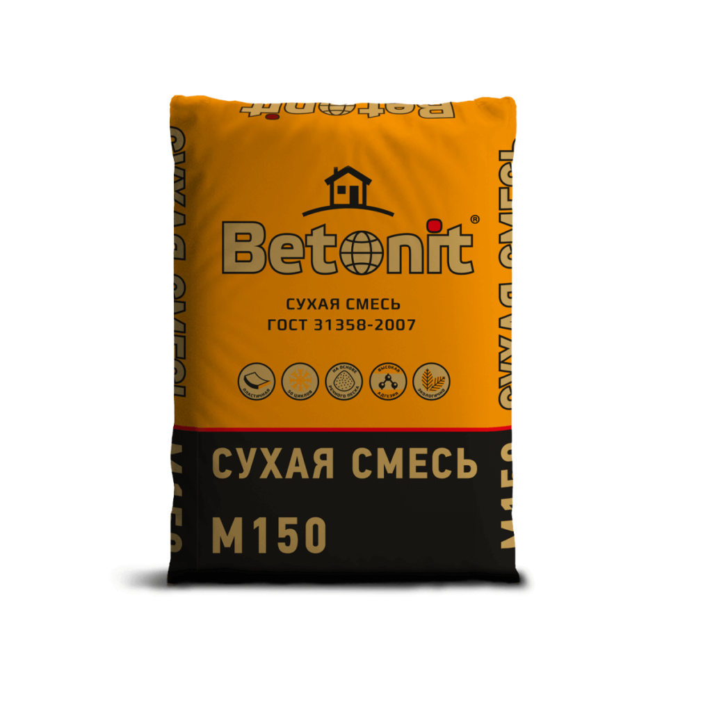 Сухая универсальная смесь М150 Betonit 40кг с ПМД -15С
